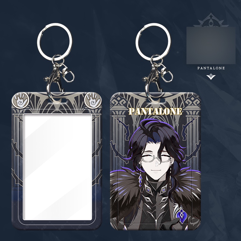 Bao Đựng Thẻ genshin Iqat Fatui Có Mặt Dây Chuyền Văn Phòng Phẩm