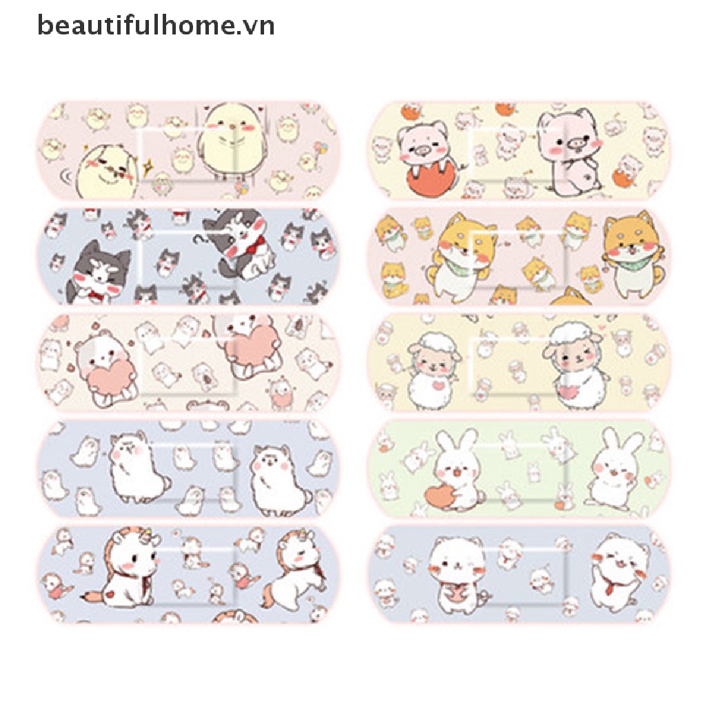 Bộ 120 Băng Keo Cá Nhân Chống Thấm Nước Nhiều Kiểu Dáng Đáng Yêu
