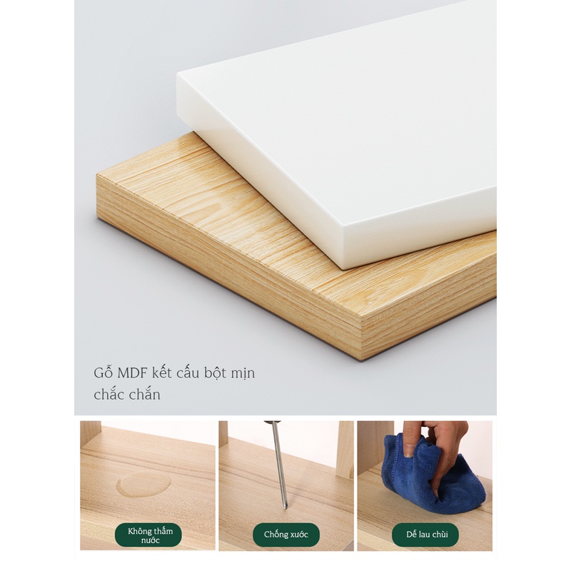 Kệ Sách Ngăn Chéo IGA Có Bánh Xe Màu Gỗ - GP189.03