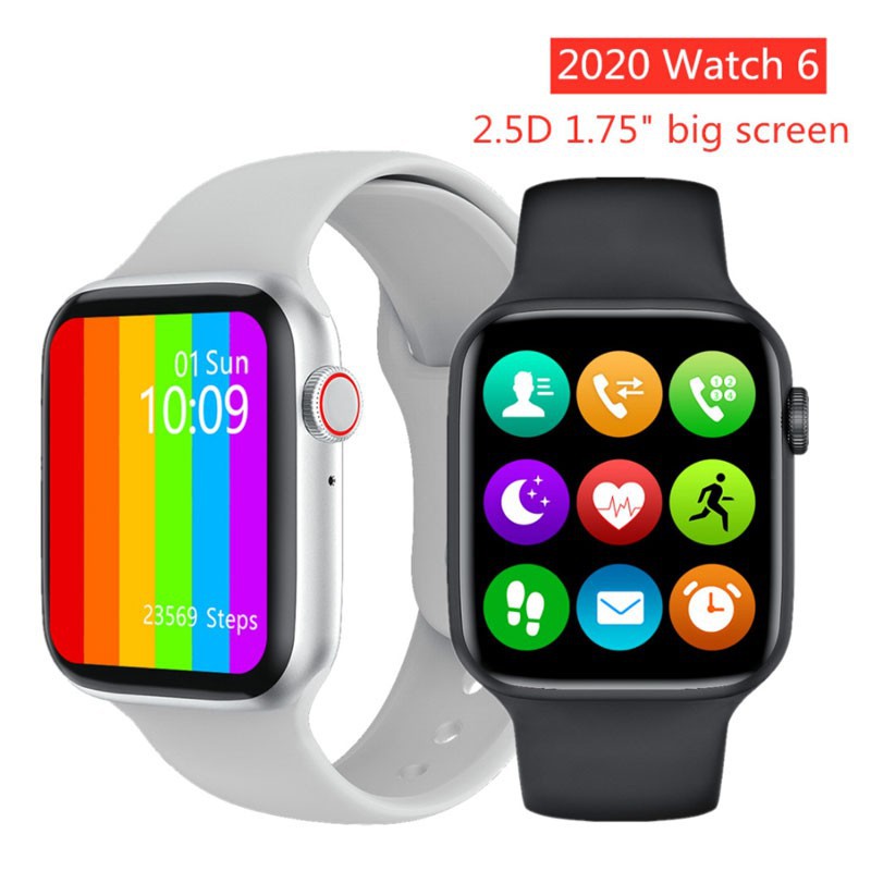 Đồng Hồ Thông Minh Watch 6 W6 W26 Series 6 Màn Hình Tràn Viền ,Chống nước IP68, Thay Dây Kết Nối Bluetooth