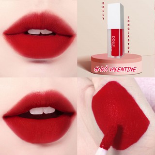 Dolly Longlast04! Đỏ Valentine - Son Kem Lì Không Chì Dolly Đỏ Valentine tách set