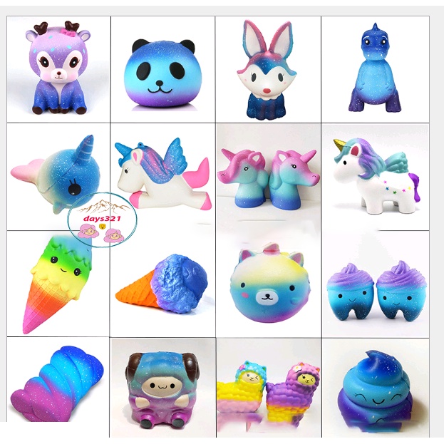Squishy Lớn JUMBO Hình bánh kem 3 sừng màu hồng Đồ Chơi Xốp Giảm Stress Hình mềm mịn dễ Thương đàn hồi Cho Bé