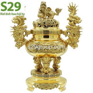 Đỉnh thờ cúng bằng đồng dày nguyên chất cao 46cm,đồ thờ cúng gia tiên