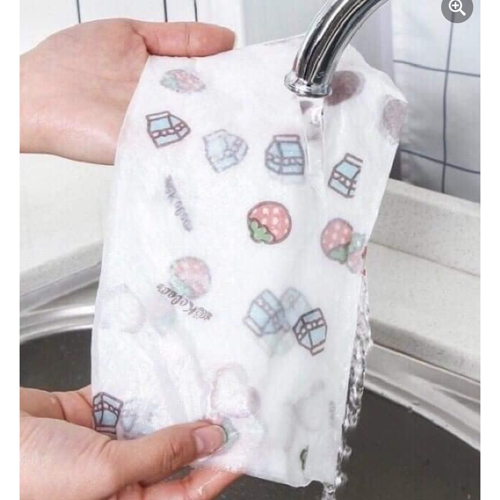 💢Giấy Lau Đa Năng Thấm Nước hoa văn mẫu mới 20cm