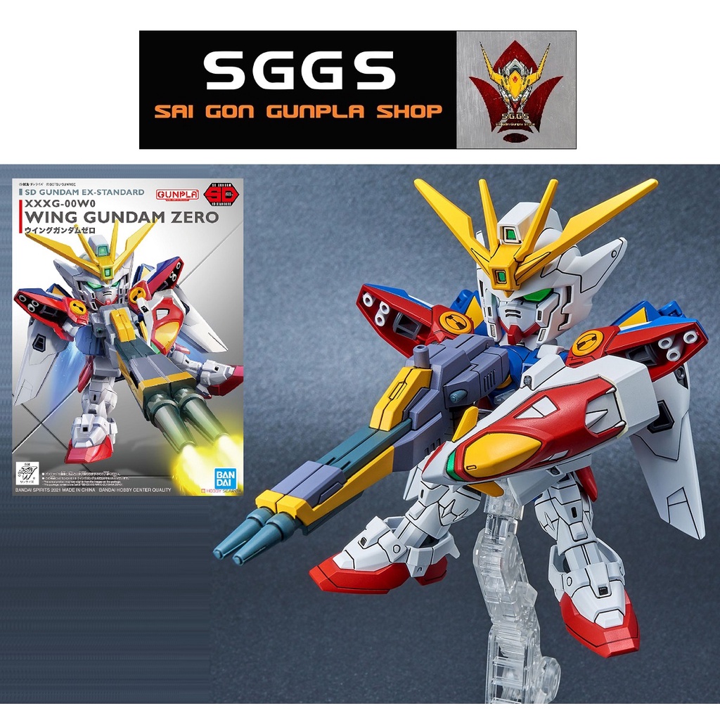 SD Wing Gundam Zero Mô Hình Gundam EX Standard Bandai Đồ Chơi Lắp Ráp