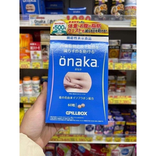 Viên giảm mỡ bụng Onaka 60 viên Nhật Bản