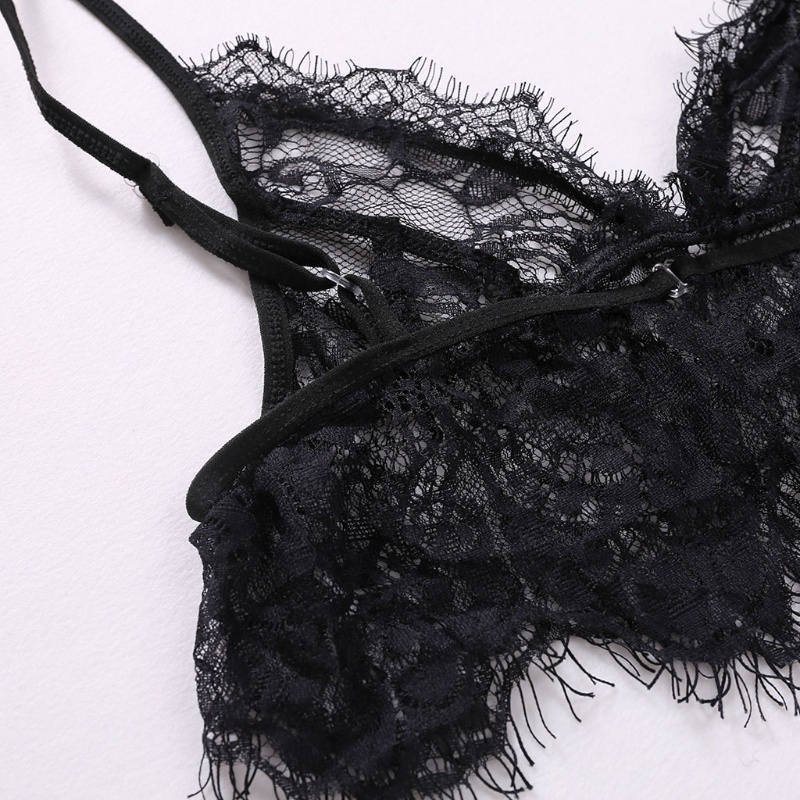 Bộ Đồ Lót Ren Xuyên Thấu Màu Trơn Gợi Cảm Cho Nữ | BigBuy360 - bigbuy360.vn