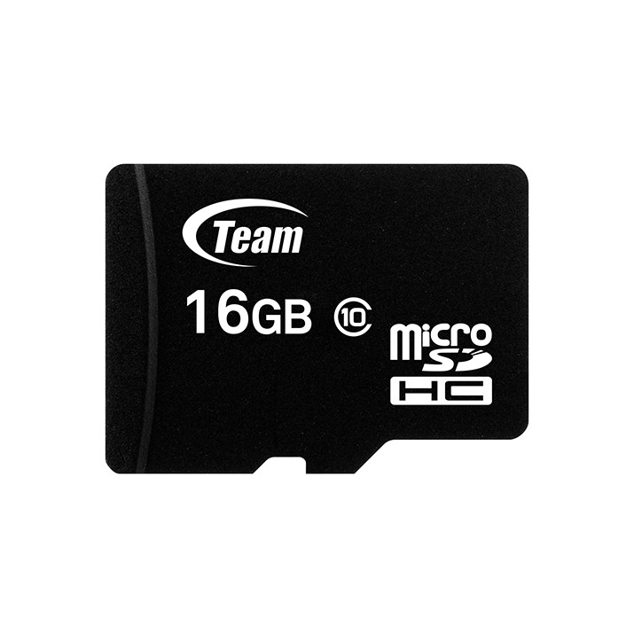 Thẻ nhớ micro SDHC Team 16GB class 10 (Đen) + Đầu đọc thẻ micro ngẫu nhiên - Hãng phân phối chính thức