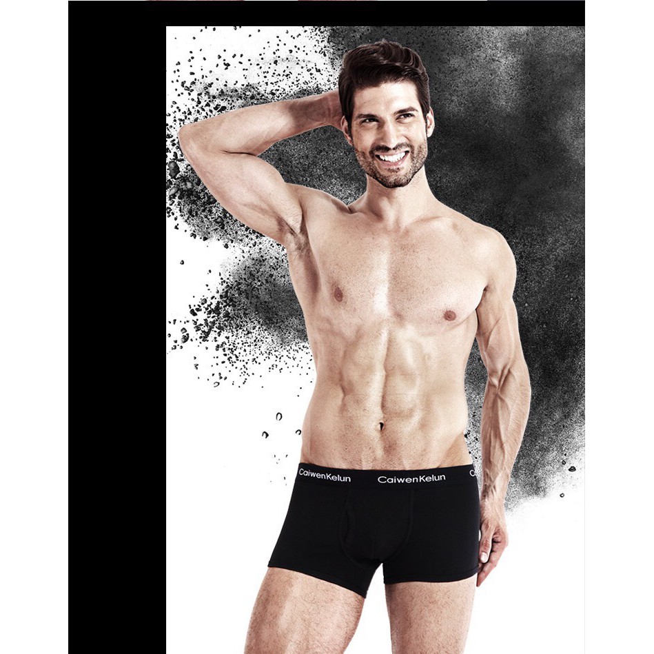 [free ship 50k + che tên đơn hàng] QUẦN LÓT BOXER NAM THUN COTTON CAIWEN (HÌNH THẬT)