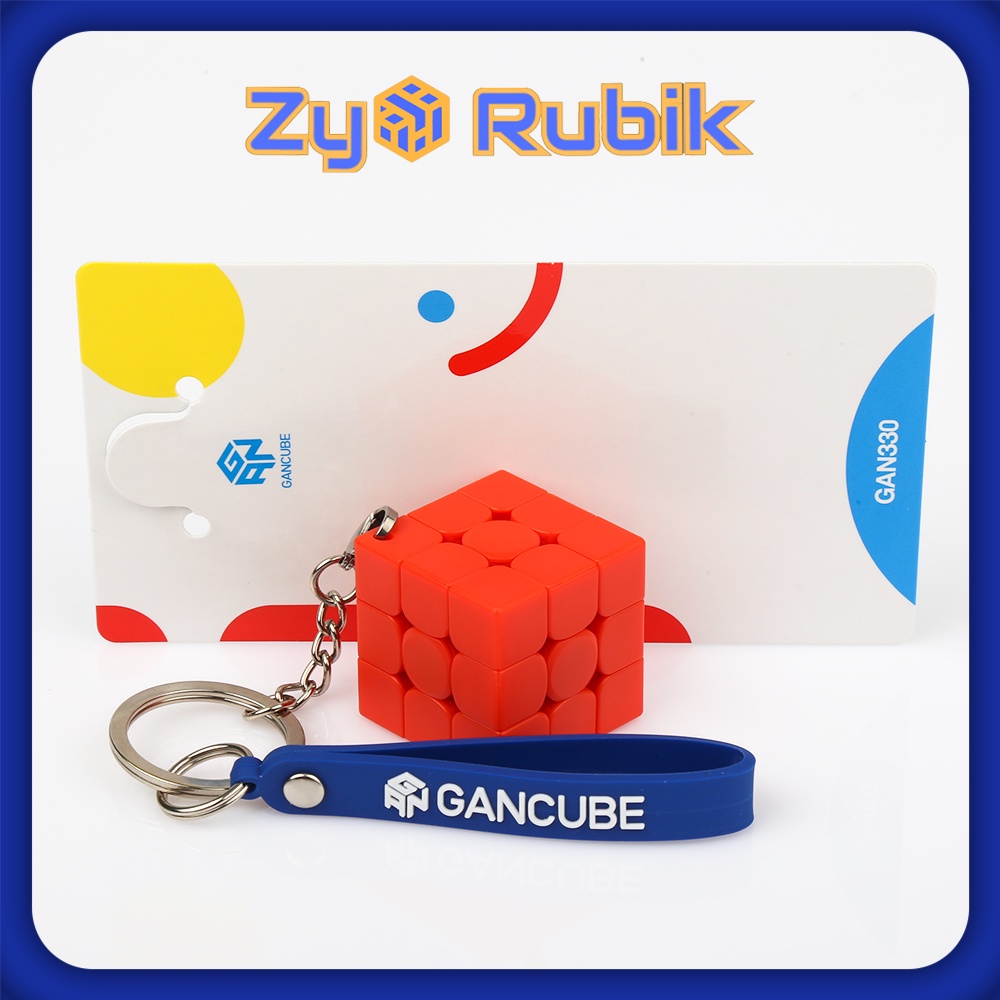 Rubik Gan 330 ( Móc Khóa Gan 330 ) Stickerless 6 Phiên bản - Zyo Rubik