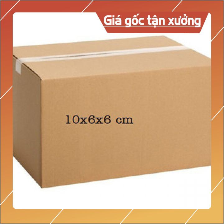 Combo 50 thùng carton 10x6x6 , thùng giấy cod gói hàng, hộp bìa carton đóng hàng giá rẻ