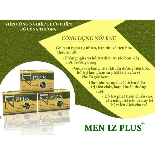 Men tiêu hóa IZ PLUS - Viện công nghiệp thực phẩm