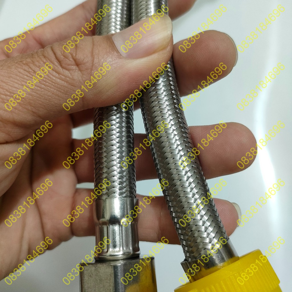 Dây cấp nước dùng 2 đường nước nóng và lạnh,Dây Cấp Nước Nóng Lạnh Inox 304 Ren 21,Ống nước bồn cầu lavabo,bình nóng