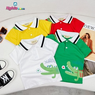 Áo Polo bé trai NGHĨA BABY chất vải mềm mịn, thoáng khí, kiểu dáng năng động 6-18kg