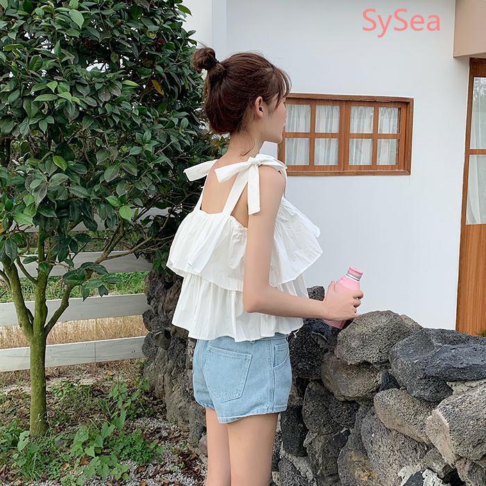 Áo Nữ Hai Dây Dáng Rộng Phong Cách Hàn Quốc Thời Trang Mùa Hè | BigBuy360 - bigbuy360.vn