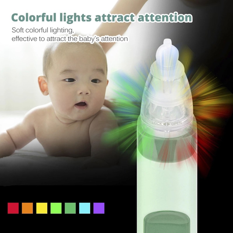 Máy Hút Mũi An Toàn Bằng Silicone Sạc USB Cho Trẻ Sơ Sinh