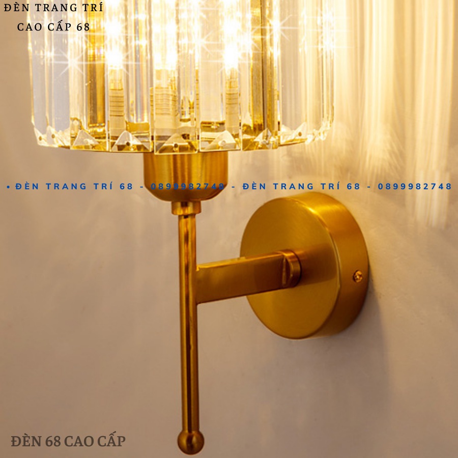 Đèn tường,đèn ốp tường 504 pha lê trang trí cầu thang ,phòng ngủ phòng khách