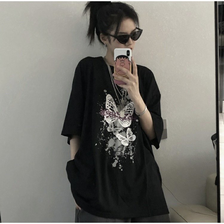 Áo thun tay lỡ form rộng NEKOSG, áo phông form rộng Unisex ATL198