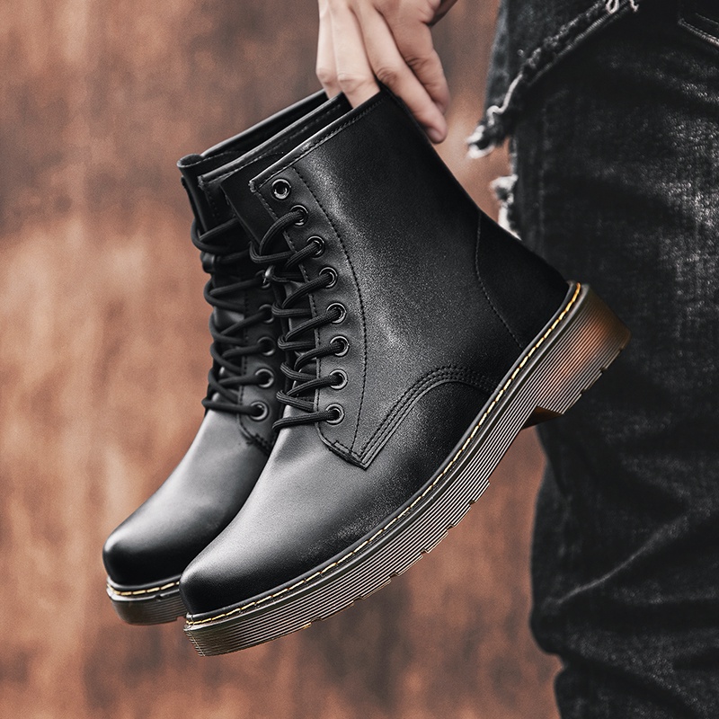 Giày Boots Martin Cổ Cao Phong Cách Thời Trang Anh Quốc Có Size 35-45