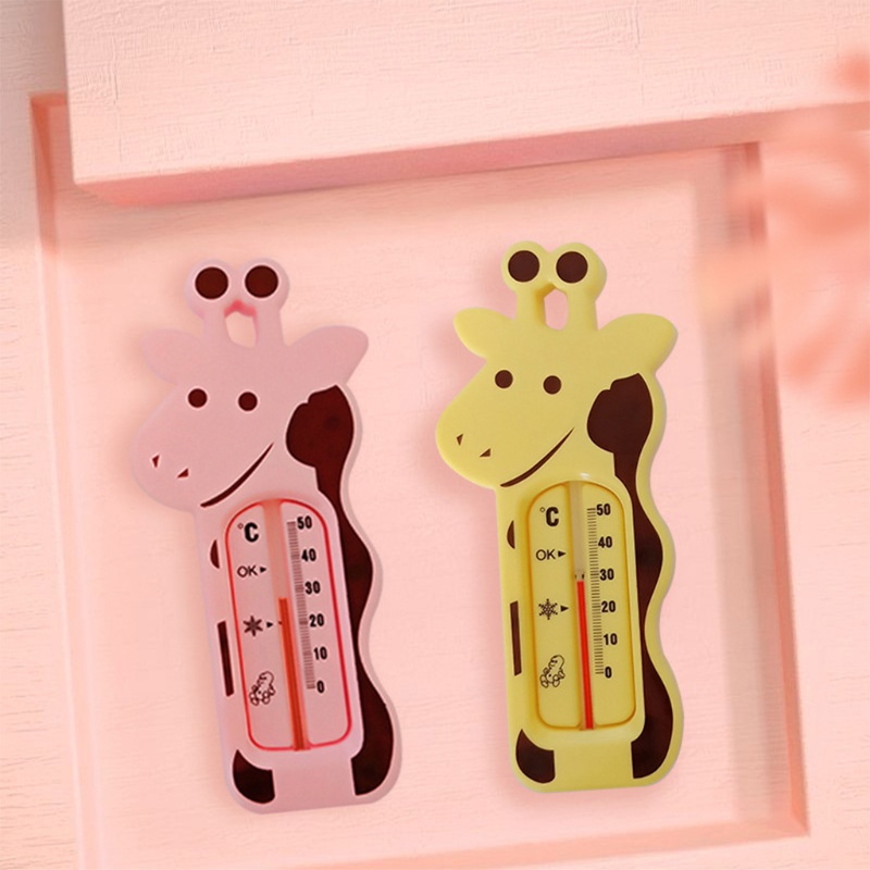 Nhiệt Kế Đo Nhiệt Độ Nước Tắm Cho Bé Hình Hươu Cao Cổ Dễ Thương