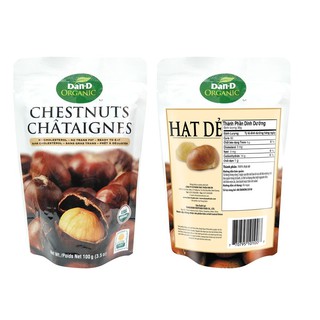 Hạt dẻ hữu cơ DAN D PAK Organic Chestnut gói 100g
