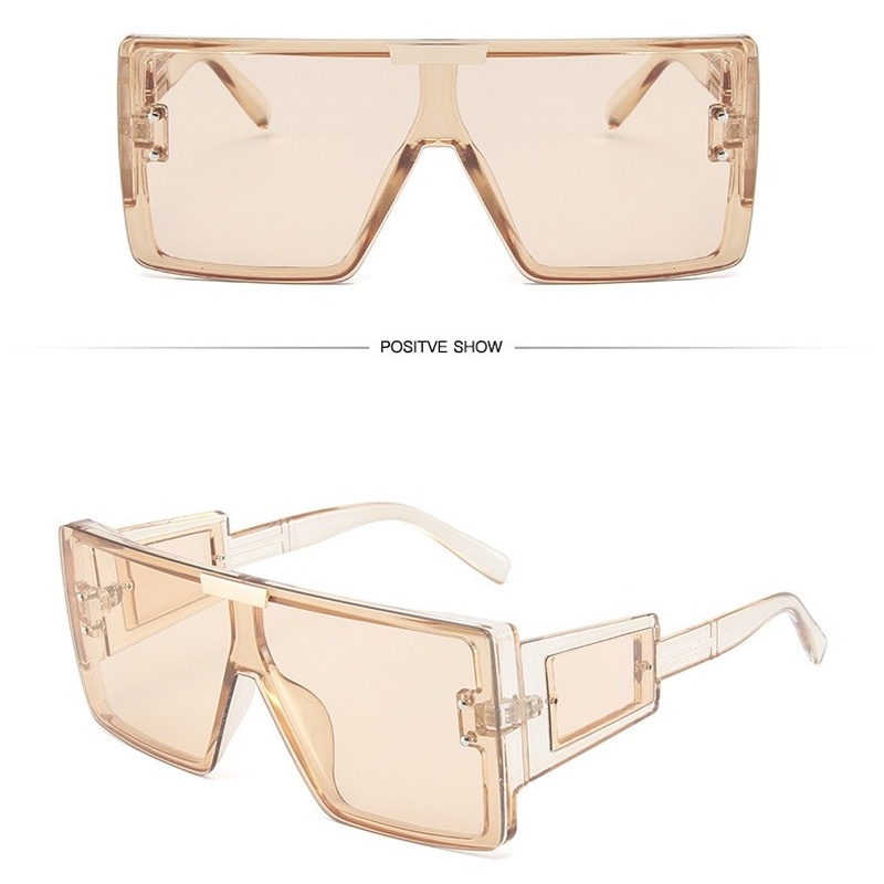 Kính mát nữ gọng lớn liền mạch thời trang phong cách Âu Mỹ