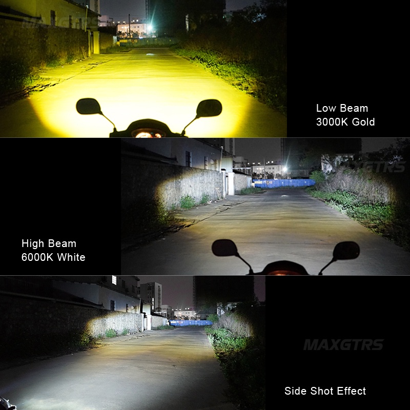 Set 1/2 đèn pha led mini 15w MAXGTRS siêu sáng chống sương mù chuyên dụng cho xe máy/ xe hơi/ tay ga