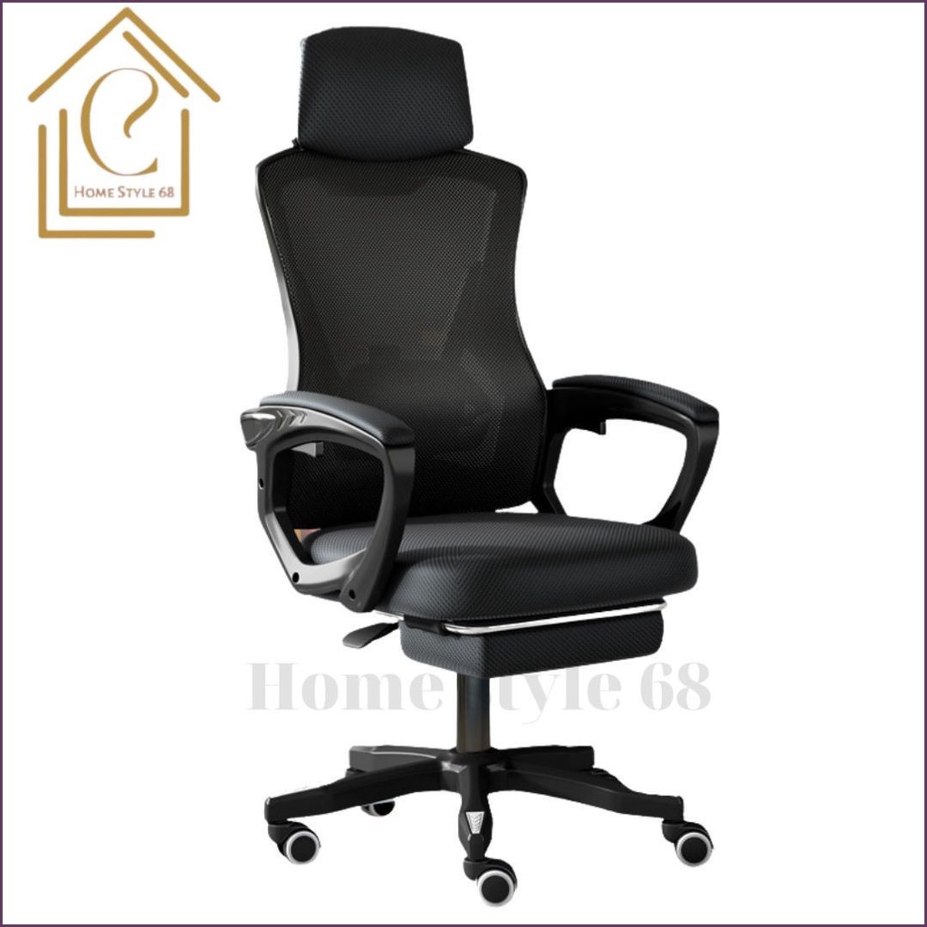 Ghế Xoay Văn Phòng Công Thái Học Có Ngả Lưng, Gác Chân, Tựa Cổ - Ghế Giám Đốc, Gaming Cao Cấp