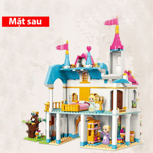 Đồ chơi lắp ráp kiểu Lego bé trai bé gái Mô hình lâu đài cổ tính chất liệu nhựa ABS với 605 chi tiết kích thước 30 x 28