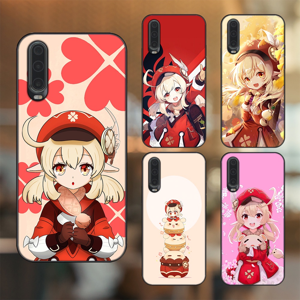 Ốp lưng Huawei P30 viền đen in hình Klee Genshin Impact