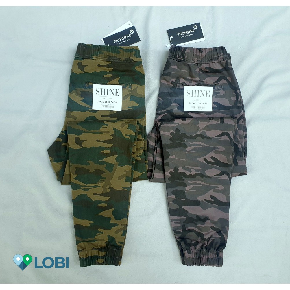 Quần jogger rằn ri nữ LOBI, vải kaki lính co giãn loại 1, mềm mại, không bay màu, không xù, lên phom cực đẹp