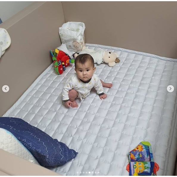 Thảm trải chần bông Coda mềm mại thông thoáng thích hợp 4 mùa cho bé nhập khẩu Bonitabebe HQ