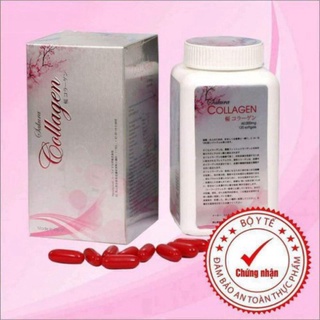 Viên uống trắng da mờ nám collagen sakura nhật bản - hộp 120 viên