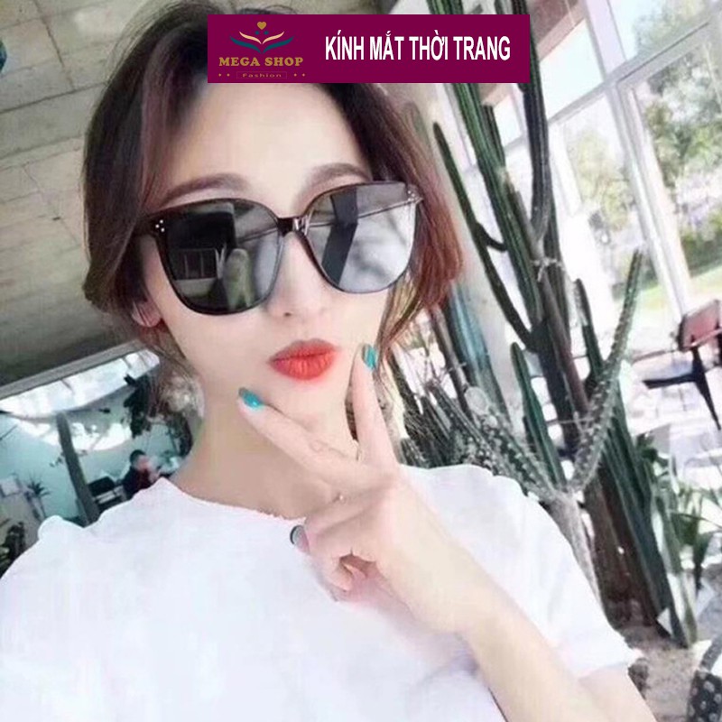 Kính râm ba điểm GM, kính mát vuông gọng đen dễ kết hợp đồ dành cho nam, nữ chống tia UV | BigBuy360 - bigbuy360.vn