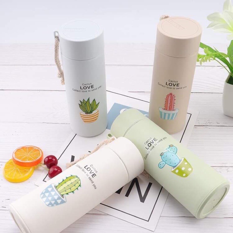 Bình Giữ Nhiệt Hoạt Hình Cây Xương Rồng