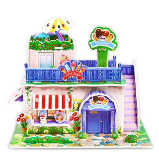 Mô Hình Nhà Lắp Ghép DIY Bằng Giấy Cứng Cho Trẻ - Haoshipshop