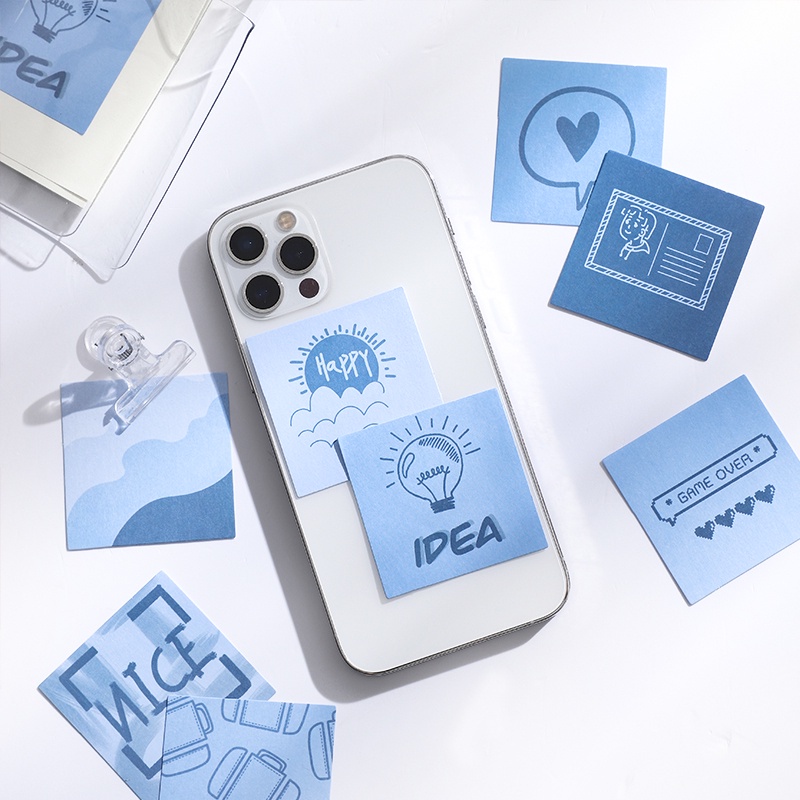 Set 40 tờ nhãn dán giấy trang trí sổ tay album ảnh