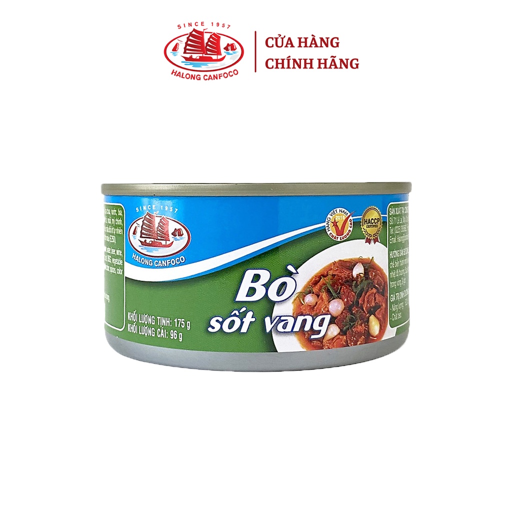 [Mã BMBAU50 giảm 7% đơn 99K] Thịt Bò Sốt Vang - 175g - Đồ Hộp Hạ Long