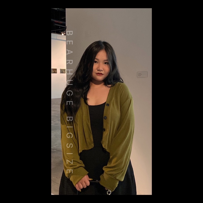 ÁO CARDIGAN GÂN XANH LÁ BIGSIZE 60-90KGN
