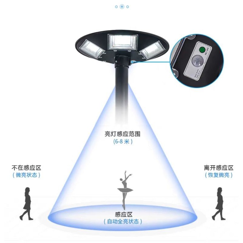 Đèn Năng Lượng Mặt Trời UFO Jindian JD Chính Hãng 250W