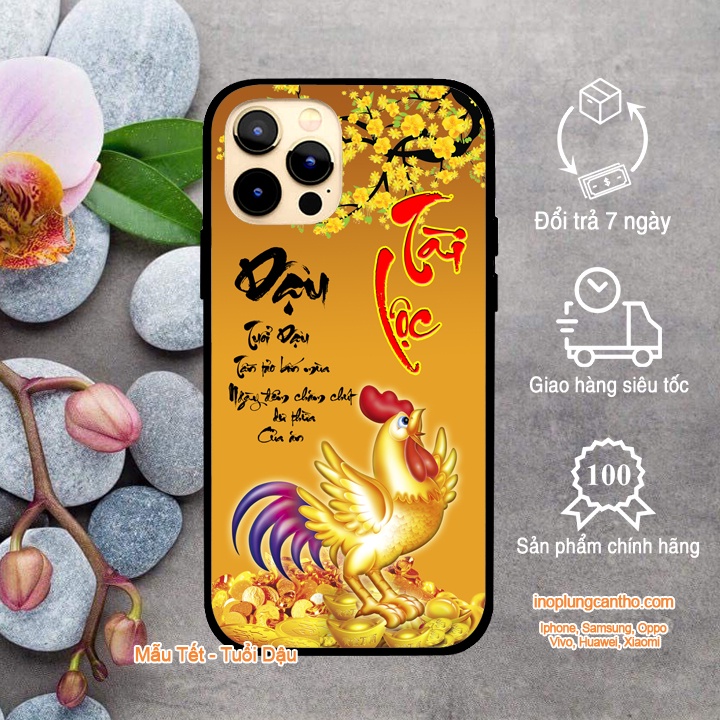 Ốp lưng 12 con giáp tuổi Dậu mẫu tết cho iphone và nhiều dòng máy khác