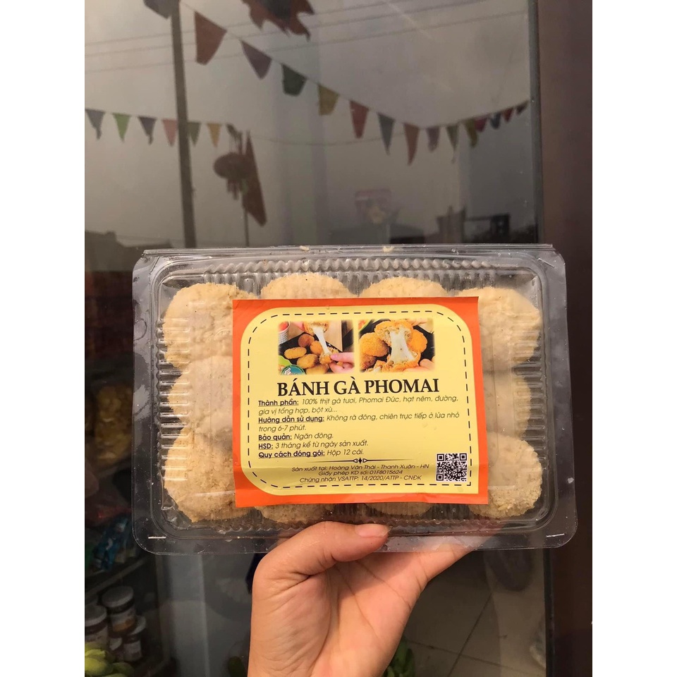 Bánh gà nhân phô mai hộp 12c 550g (Giao hàng hỏa tốc Hà Nội)
