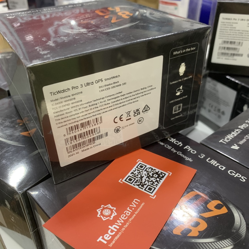 Đồng hồ Ticwatch Pro 3 Ultral GPS quốc tế | Wear OS có Tiếng Việt chip 4100 chính hãng 100% | Bảo hành 12 tháng