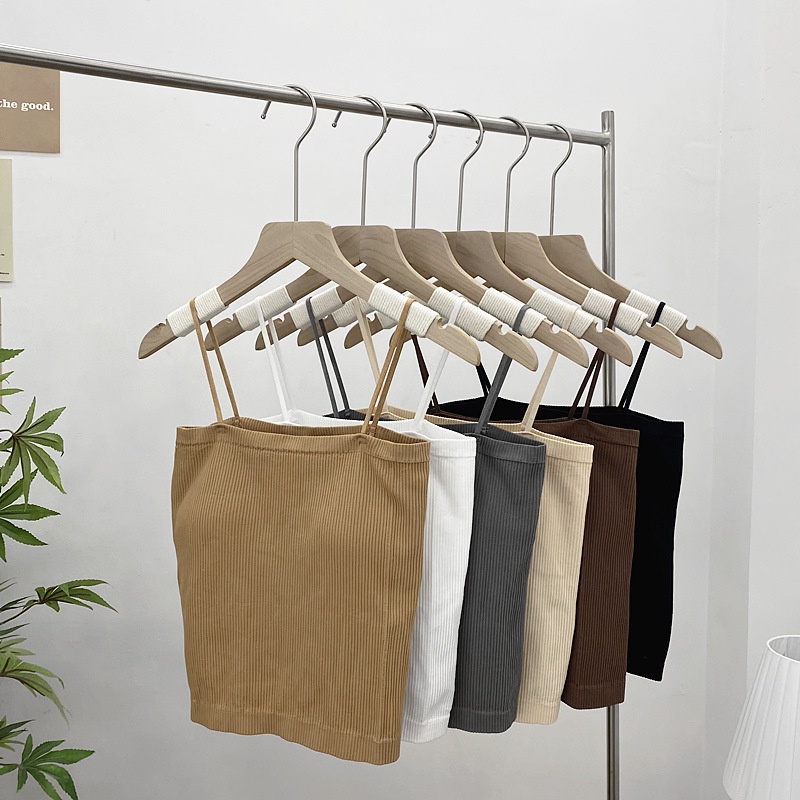 Áo Bra Nữ Quây Tăm 2 Dây Dáng Dài Có Mút Lót Gam Màu Patstel Quyến Rũ Superbag 318