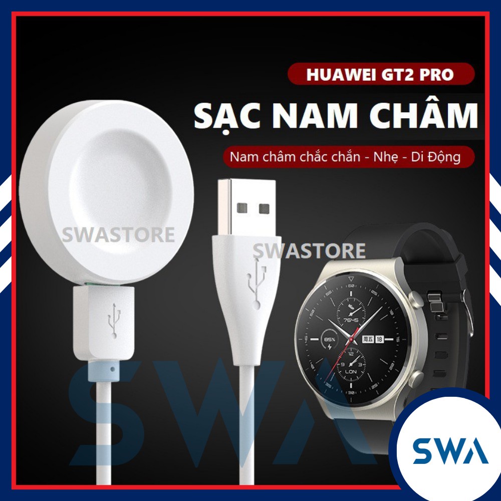 Đế sạc đồng hồ thông minh Honor Magic 2, Huawei GT GT2 GT2E GT2 pro Watch 3 GT3 (kèm dây usb) chính hãng SIKAI