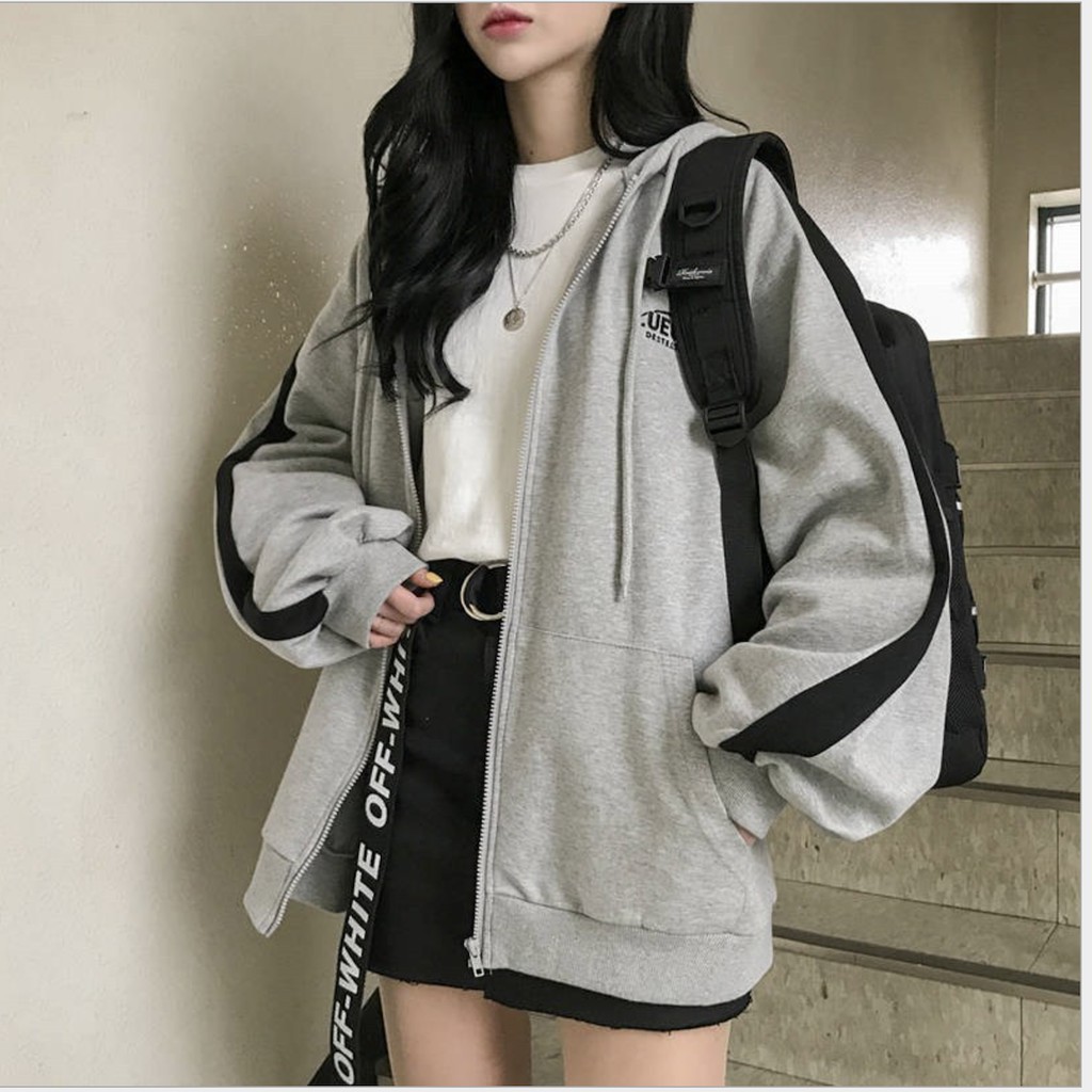 Áo Khoác Nỉ 🌸 Hoodie xanh 3 sọc  thể thao form rộng bigsize nam nữ Ulzzang nóng 🌸 | BigBuy360 - bigbuy360.vn