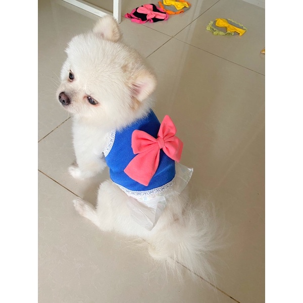 Áo Dây Mặc Mùa Hè Chó Mèo Vải Mỏng Mát Quần Áo Thú Cưng