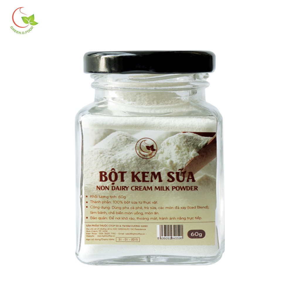 Bột kem sữa pha cà phê GreenD Food 60g