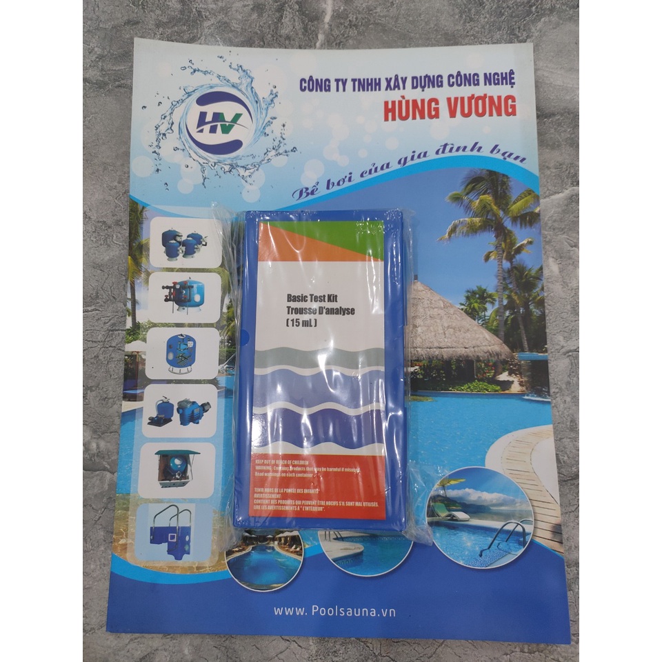 Bộ Test Nước Hồ Bơi - Bộ test Clo,PH nước hồ bơi