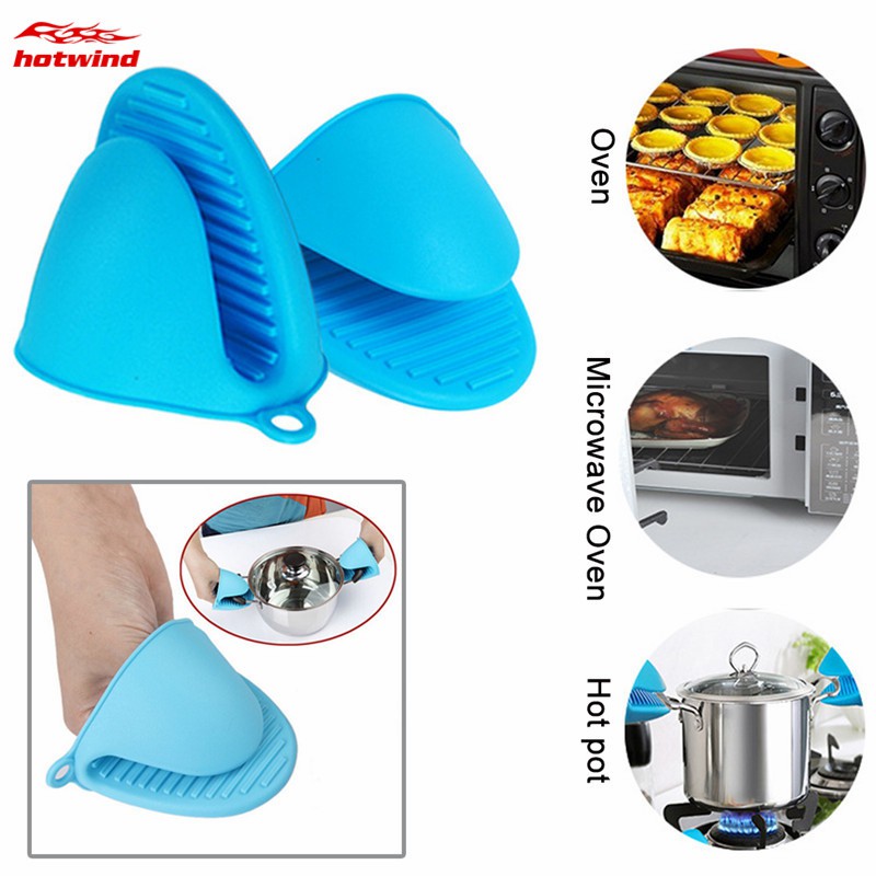 Đôi bao tay silicone cách nhiệt dùng nhấc nồi nhà bếp chống bỏng